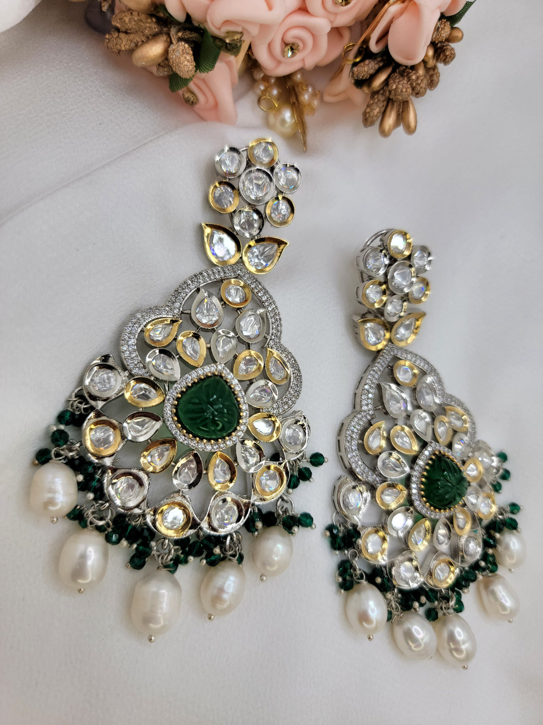 Alishba earrings - Green