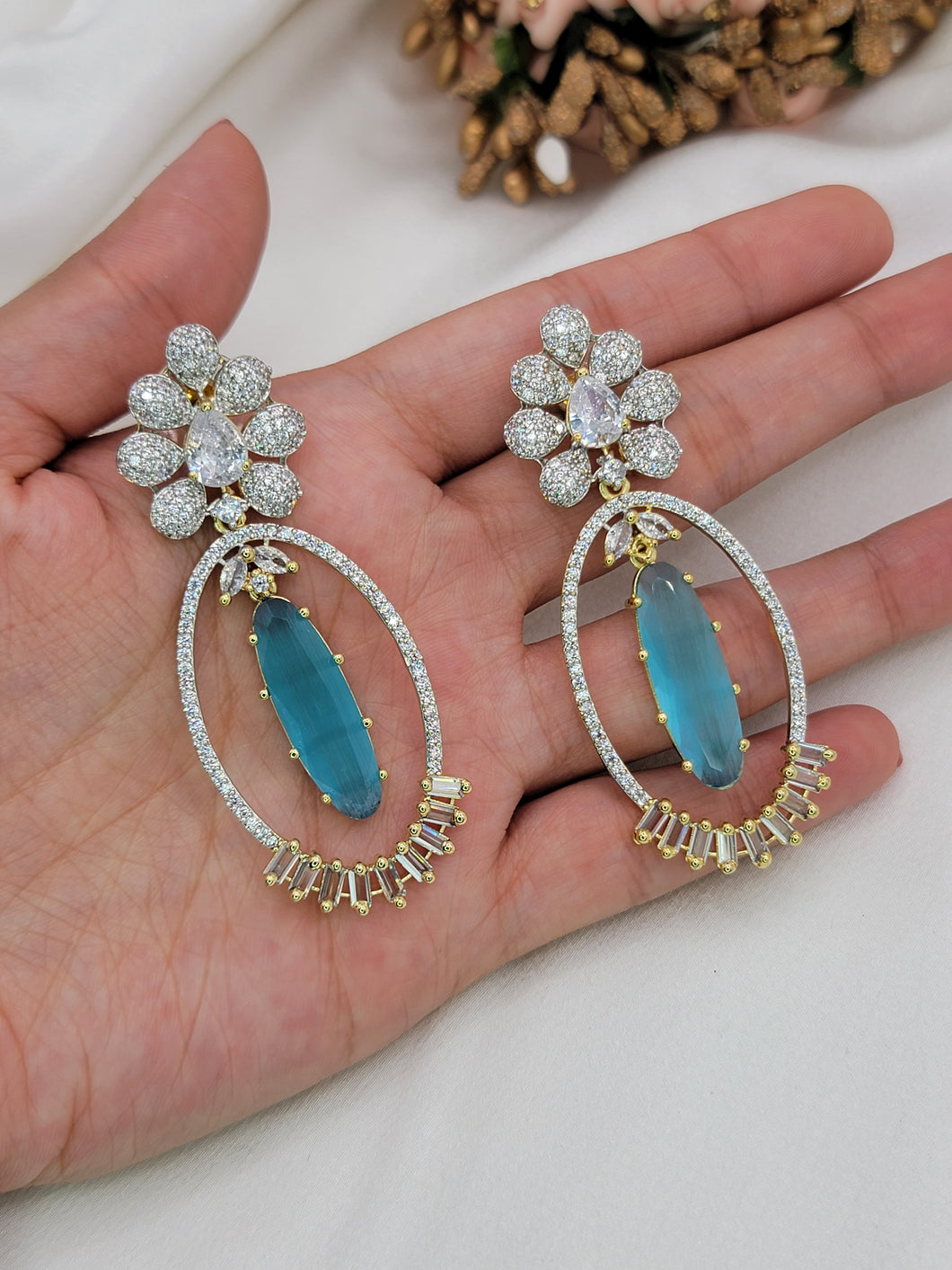 Amna earrings - blue