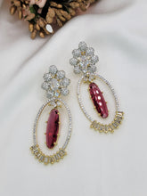 Load image into Gallery viewer, Amna earrings- ruby
