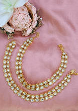Load image into Gallery viewer, Noor anklets - Kundan gold
