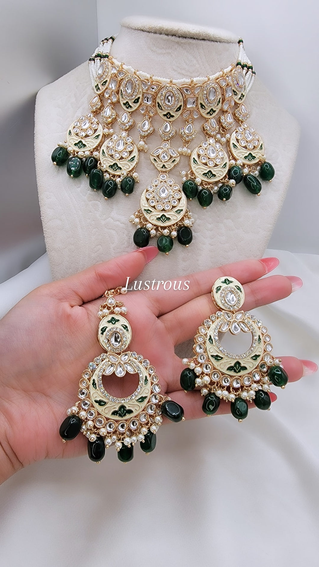 Meena set - emerald